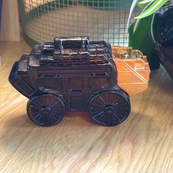 Avon Stagecoach Glass Bottle Decanter, Vintage Circa 1970s - Picture 4 of 15